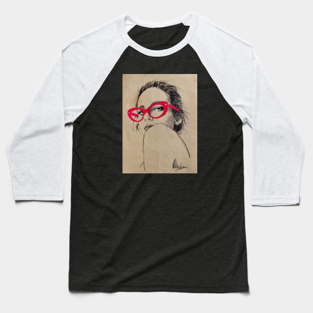 Red frames Baseball T-Shirt by Loui Jover 